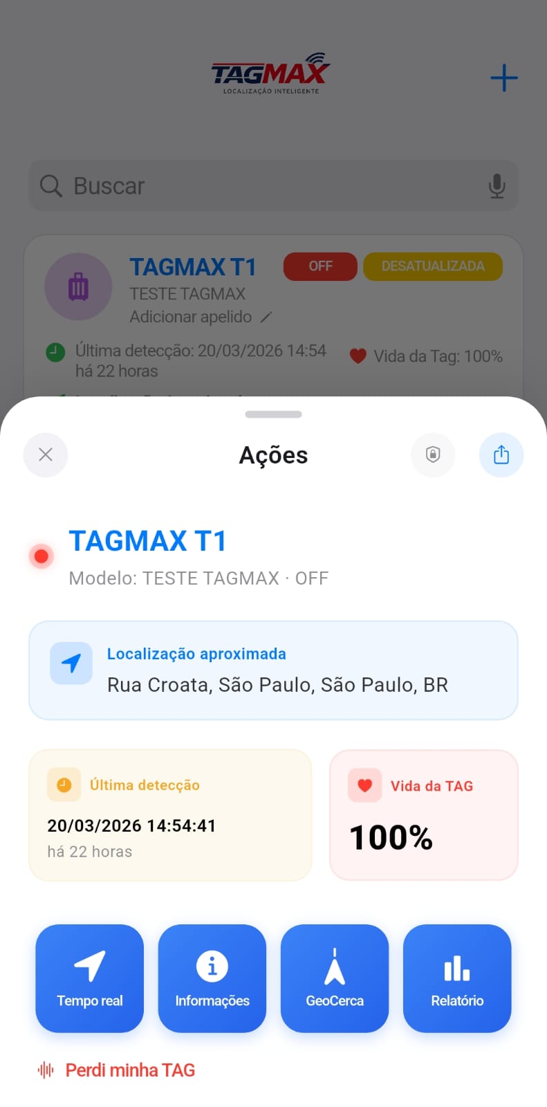 Ações da TAG
