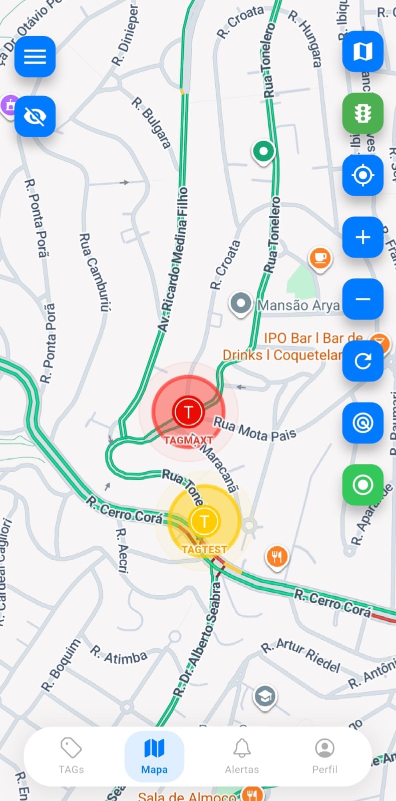 TAGMAX App - Mapa