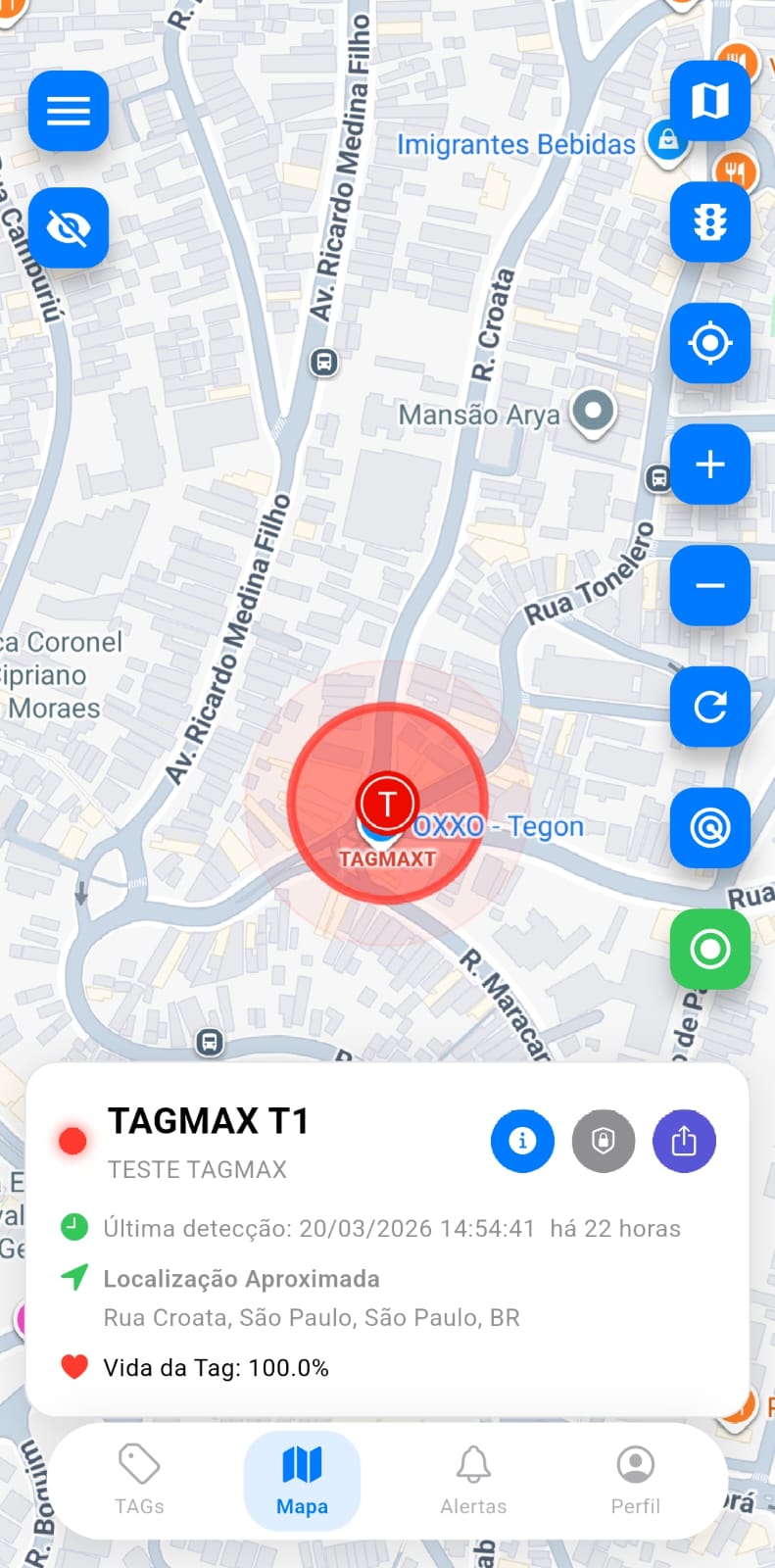 Card no Mapa